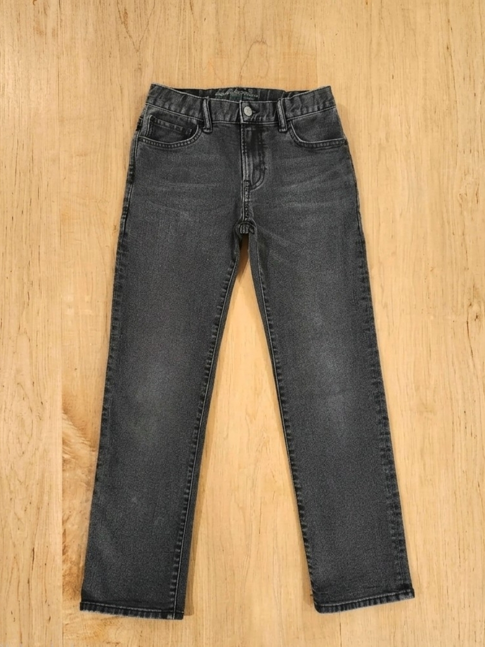 GapKids Black / Washed Grey Straight Jeans - Size 12 Regular